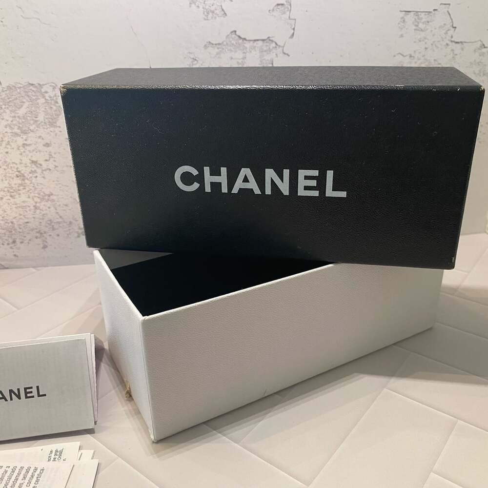 Chanel Eyeglass Sunglasses Case Empty Storage Box With Booklet